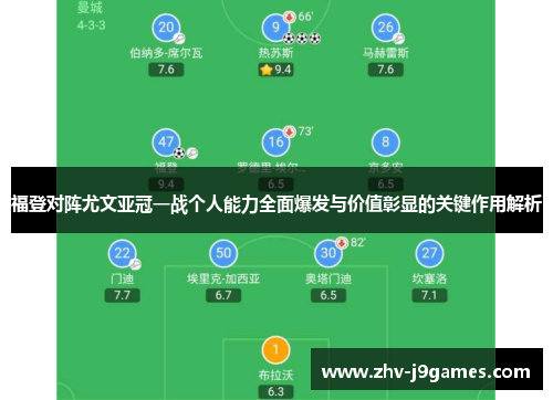 福登对阵尤文亚冠一战个人能力全面爆发与价值彰显的关键作用解析